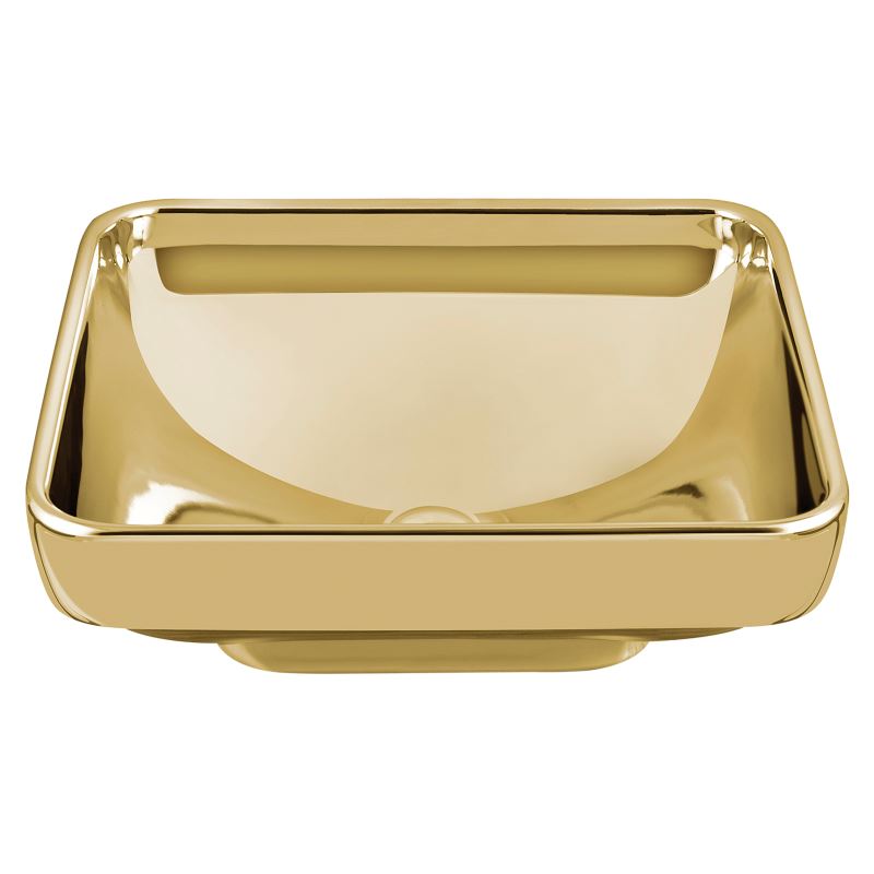 Water Jewels BowlWithout Tap Hole, Without Overflow Hole, 40 cm, Gold