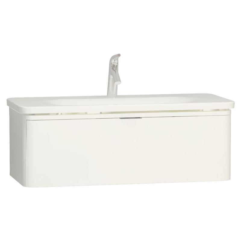 Nest Trendy Washbasin Unit100 cm, High Gloss White, compatible with 5687 washbasin
