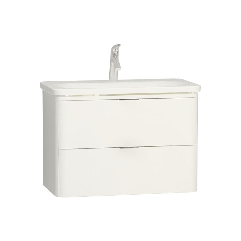 Nest Trendy Washbasin Unit80 cm, High Gloss White, compatible with 5686 washbasin
