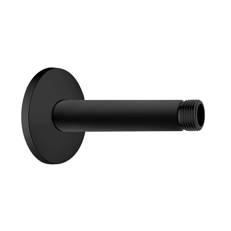 Universal Ceiling-Mounted Short Connection PipeMatt Black