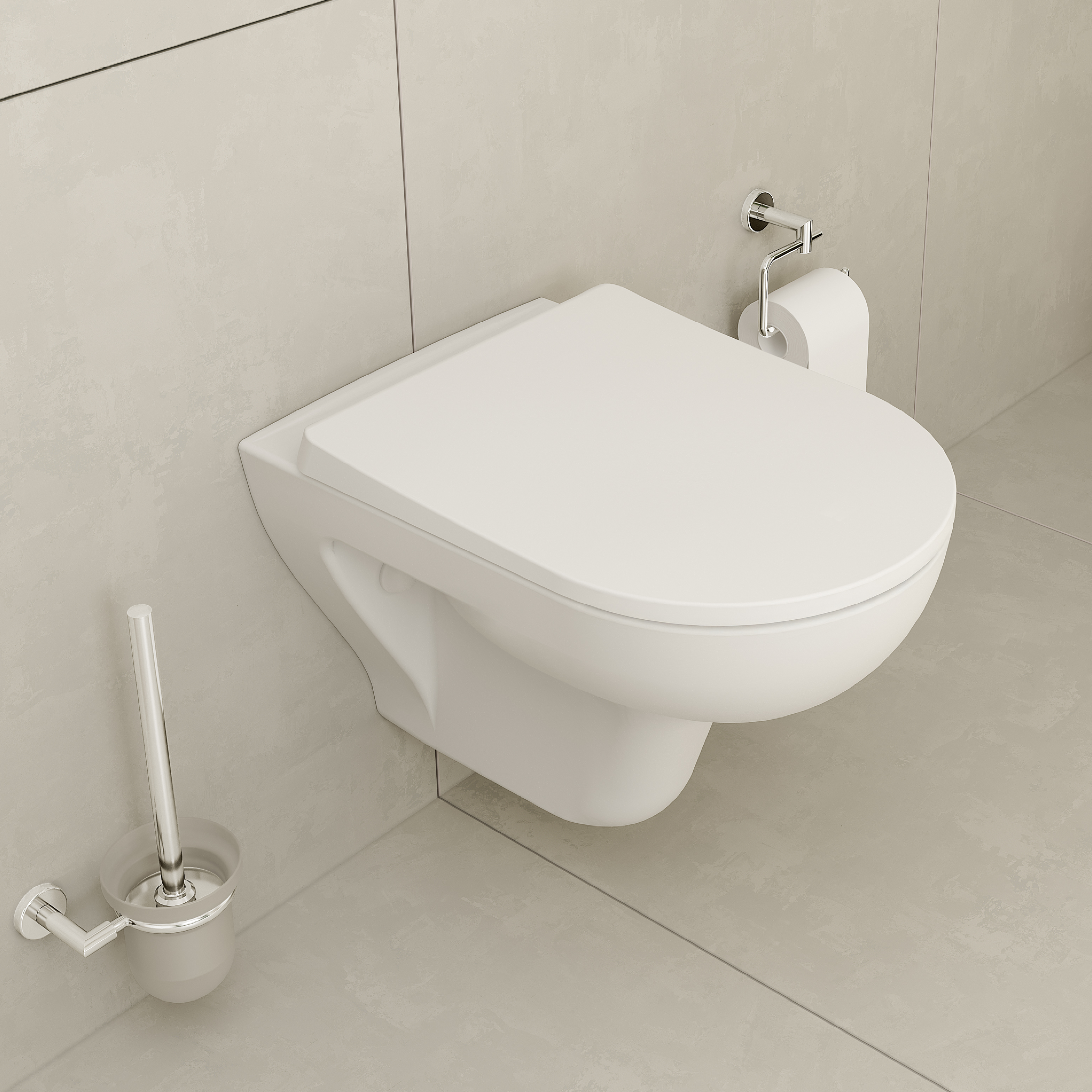 S20 back-to-wall toilet in a styled bathroom