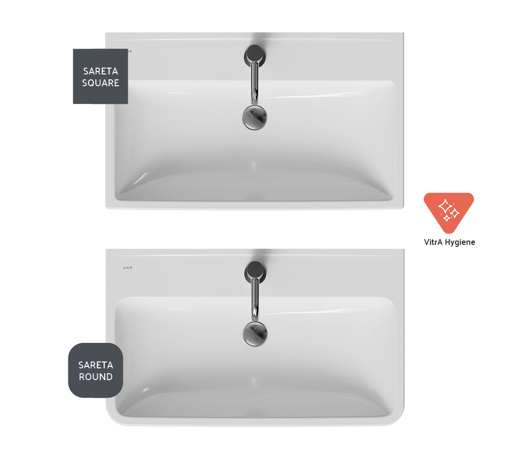 Sareta compatible washbasins