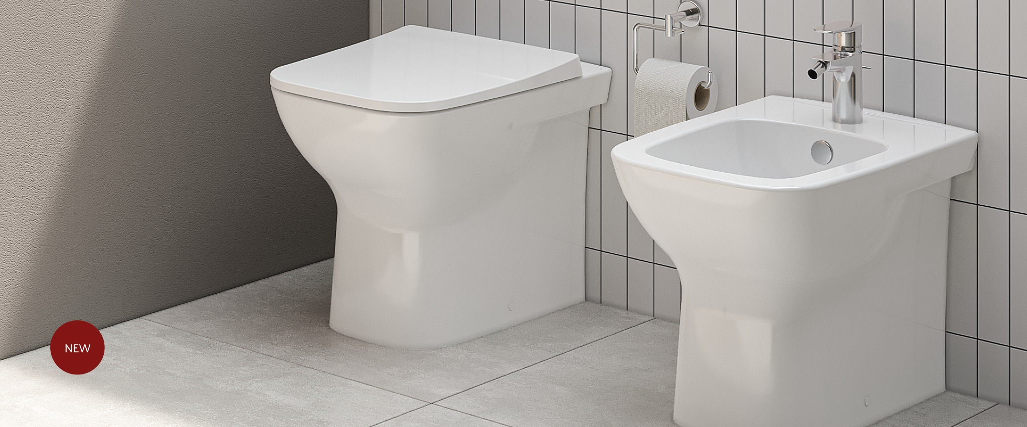 VitrA S20 toilet and bidet collection in a modern bathroom